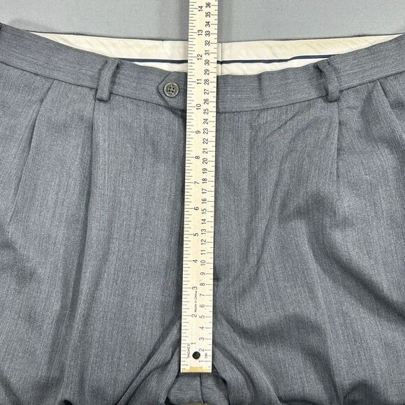 Brooks Brothers Pants Men's Gray 37x30 Preppy Casual Cuffed Chino 1818 Madison - Picture 6 of 14
